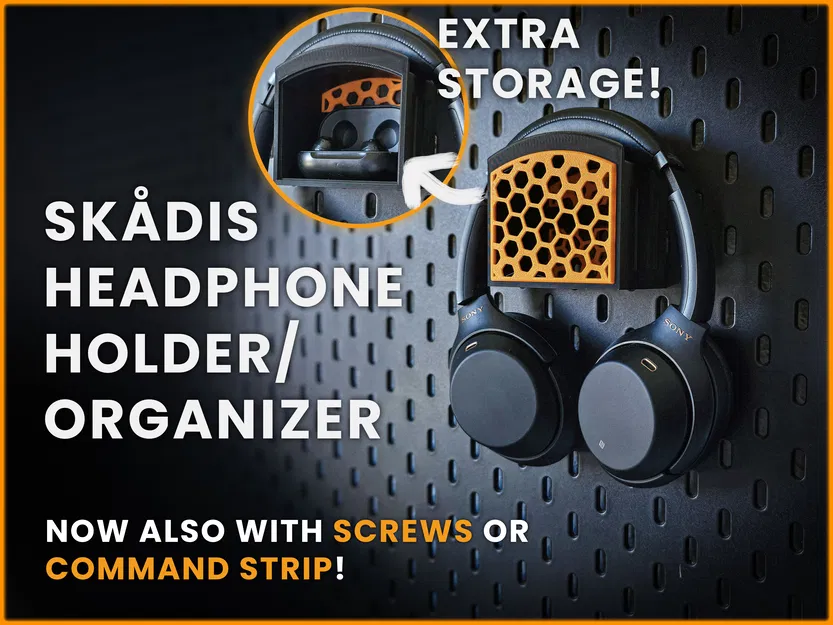 Giá Đỡ Tai Nghe & Tổ Chức Đồ IKEA Skådis Hoặc Treo Tường - Image 1