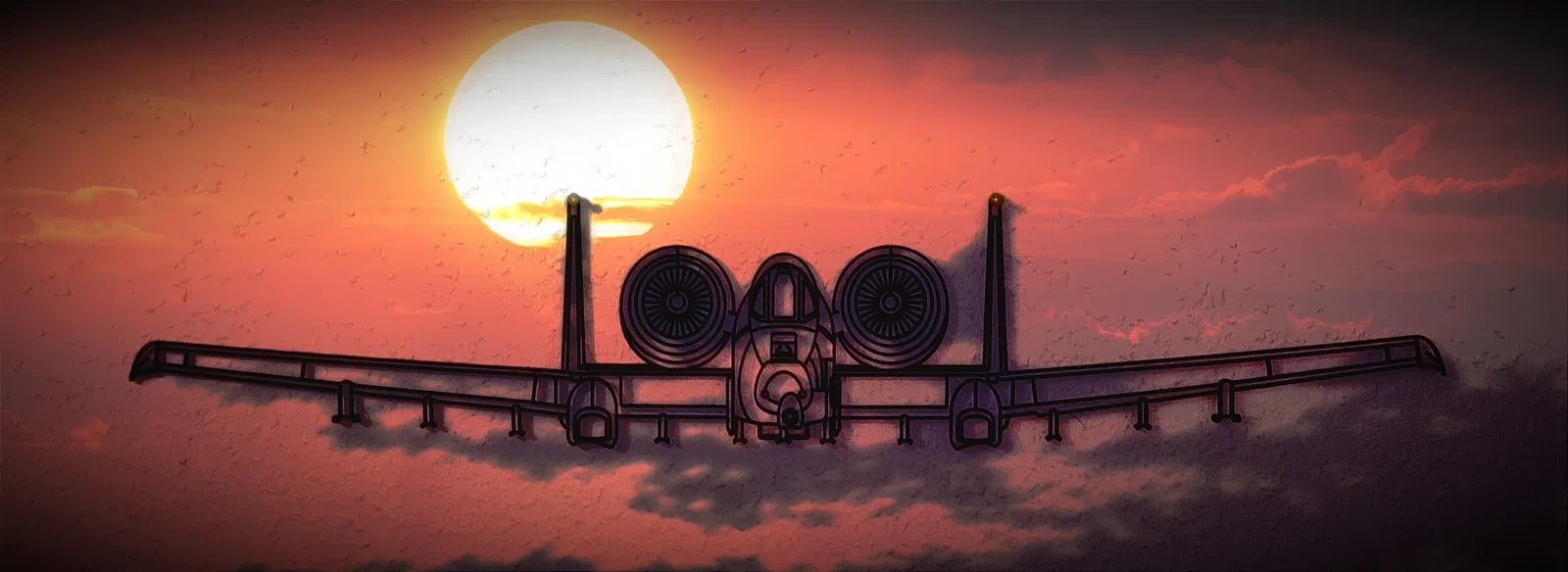 Warthog - Fairchild Republic A-10 Thunderbolt II (Tranh treo tường 2D) - Image 1