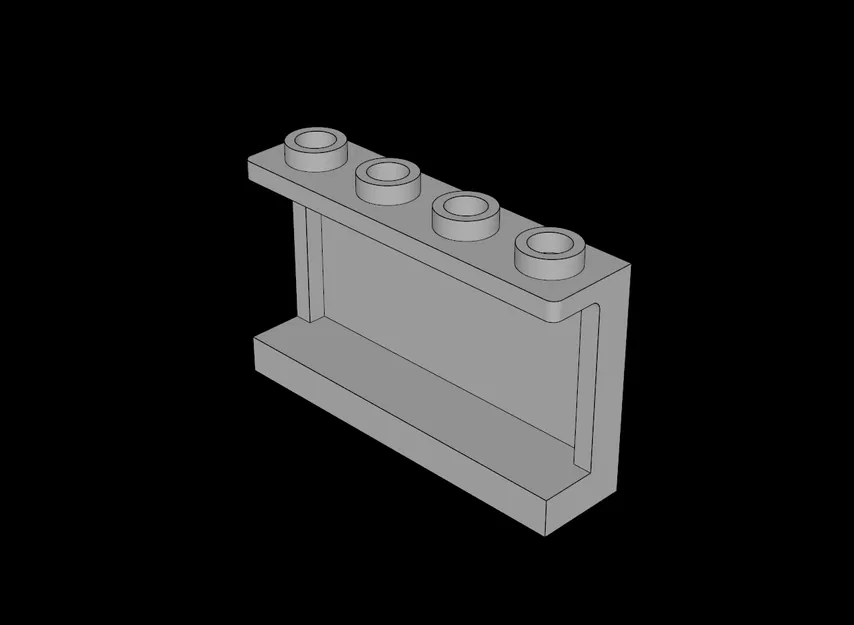 Tấm Lego Tương Thích (14718.dat) 1x4x2 với Lỗ Gài - Image 1