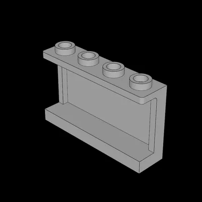 Tấm Lego Tương Thích (14718.dat) 1x4x2 với Lỗ Gài