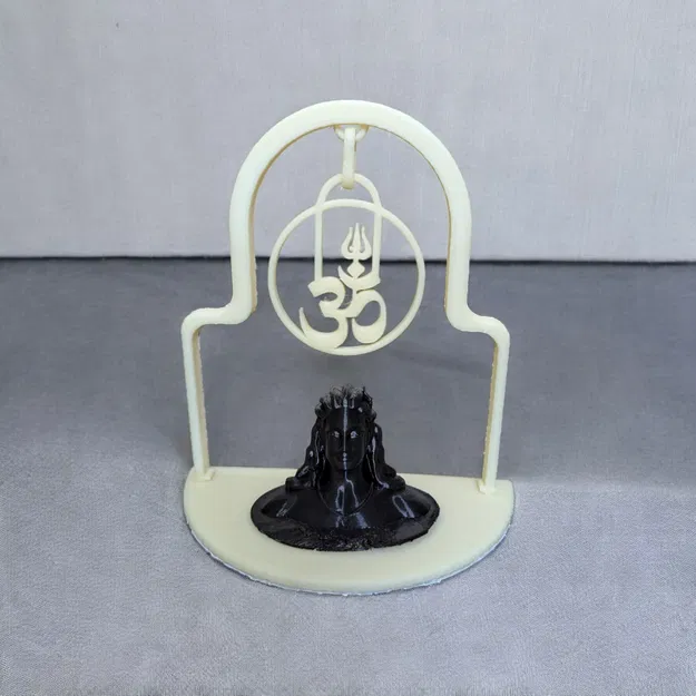 Mô hình Bệ thờ Thần Shiva in 3D có Biểu tượng Om và Thiết kế Trishul - Image 5