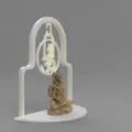 Mô hình Bệ thờ Thần Shiva in 3D có Biểu tượng Om và Thiết kế Trishul - Thumbnail 7