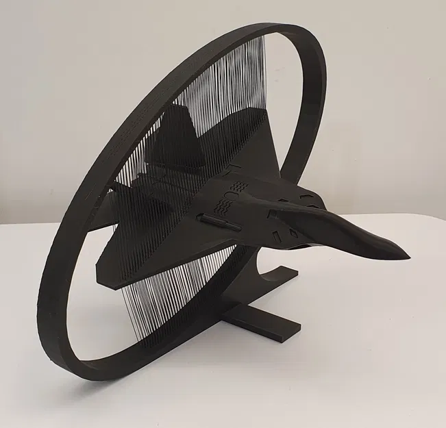 Mô hình F-22 Raptor - Nghệ thuật dây - Chế tác bay - Image 2