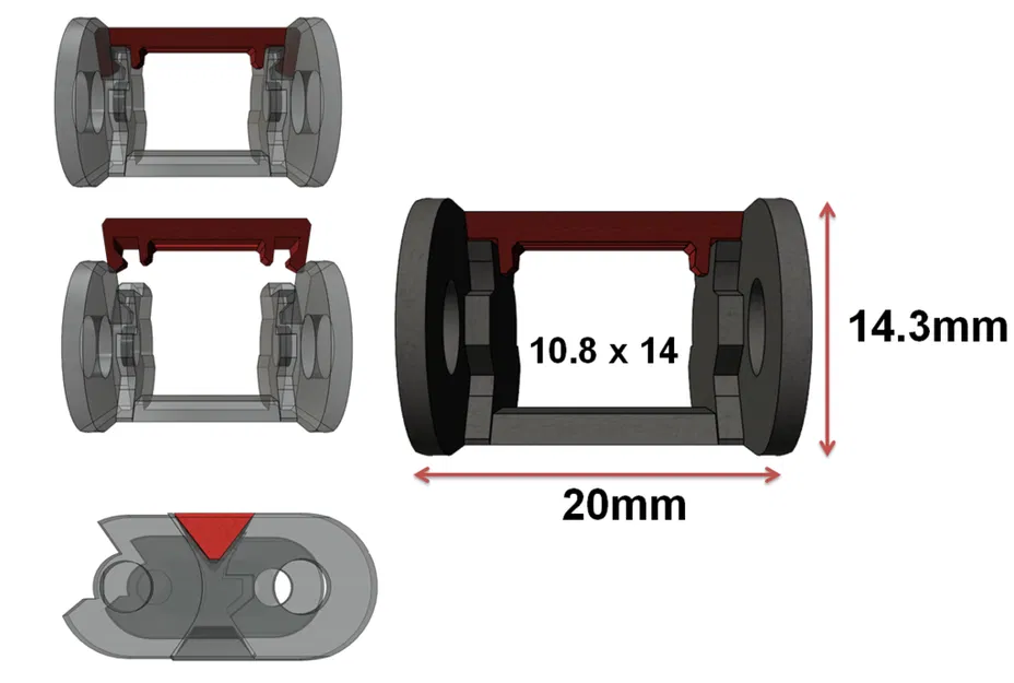 Móc nối xích dẫn cáp AR (mở) - Image 2