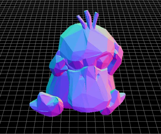 Mẫu Psyduck low poly (Pokemon) - Image 2