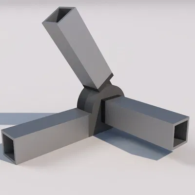 Khớp nối góc xoay cho ống nhôm vuông 20x20mm (dày 2mm)