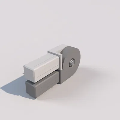 Khớp nối góc xoay cho ống nhôm vuông 20x20mm (dày 2mm)