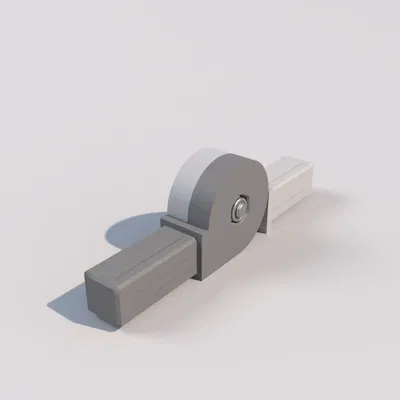 Khớp nối góc xoay cho ống nhôm vuông 20x20mm (dày 2mm)