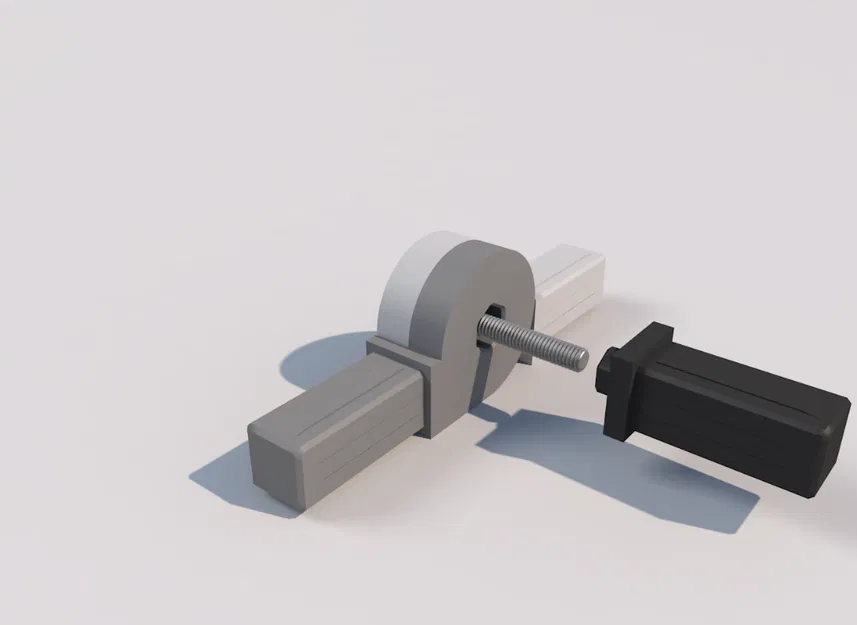 Khớp nối góc xoay cho ống nhôm vuông 20x20mm (dày 2mm) - Image 8