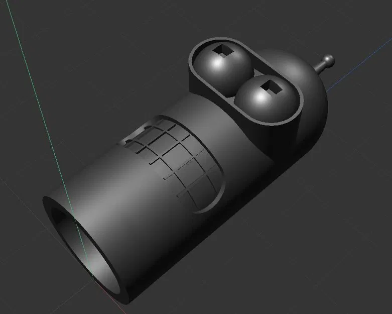 Nắp Van Presta Hình Đầu Bender Từ Futurama - Image 1