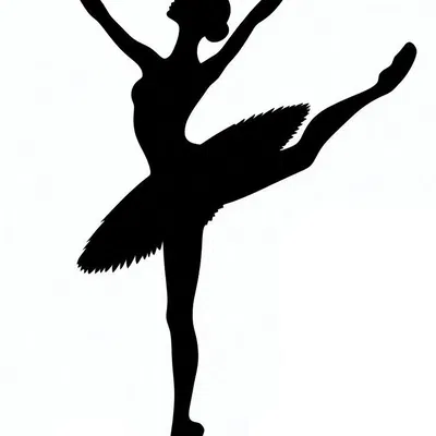 Khuôn vẽ, trang trí tường: Vũ công ballet 2