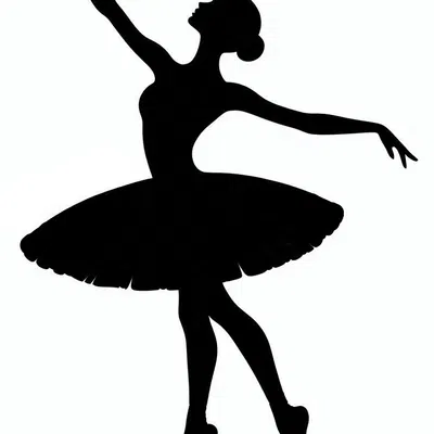 Khuôn vẽ, trang trí tường: Vũ công ballet 1