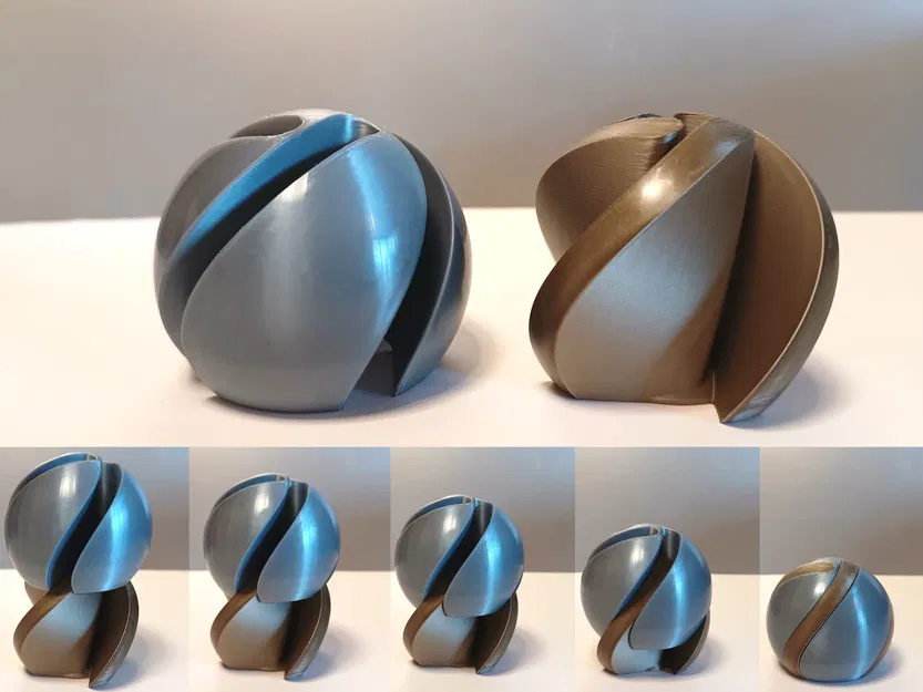 Mô hình 3D Đồ chơi Quay Vortex Cầu - Image 1