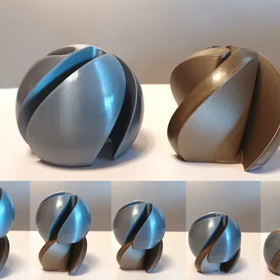 Mô hình 3D Đồ chơi Quay Vortex Cầu