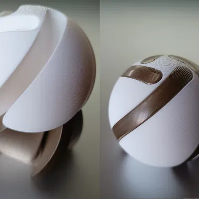 Mô hình 3D Đồ chơi Quay Vortex Cầu