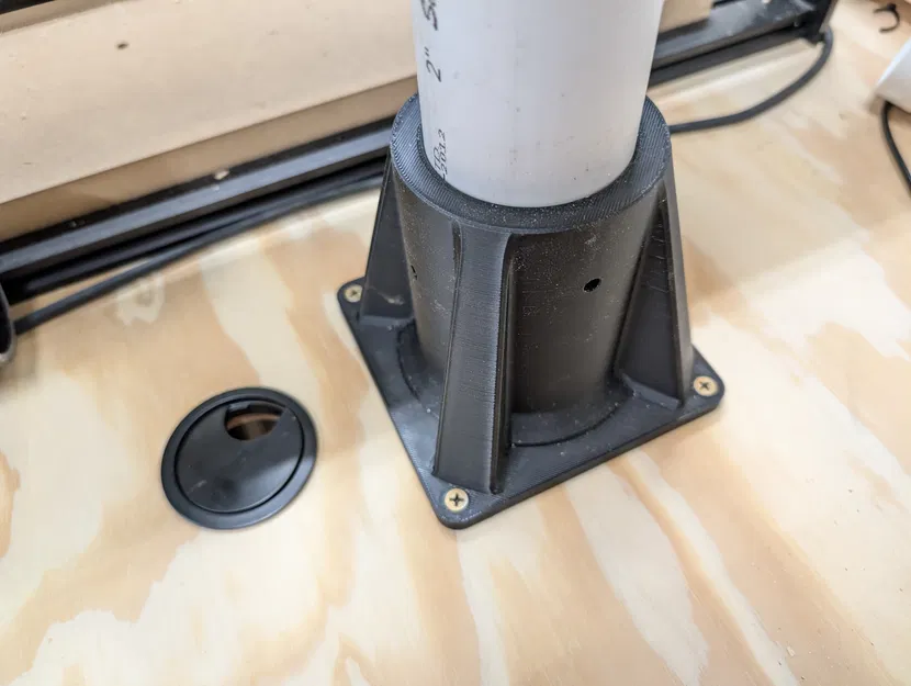 Đế gắn bàn PVC cho ống PVC loại Schedule 40, đường kính 2 inch - Image 1