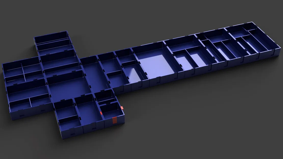 Khay Đựng Đồ Đa Năng / Hộp Tổ Chức Bàn Làm Việc 75mm - Image 1