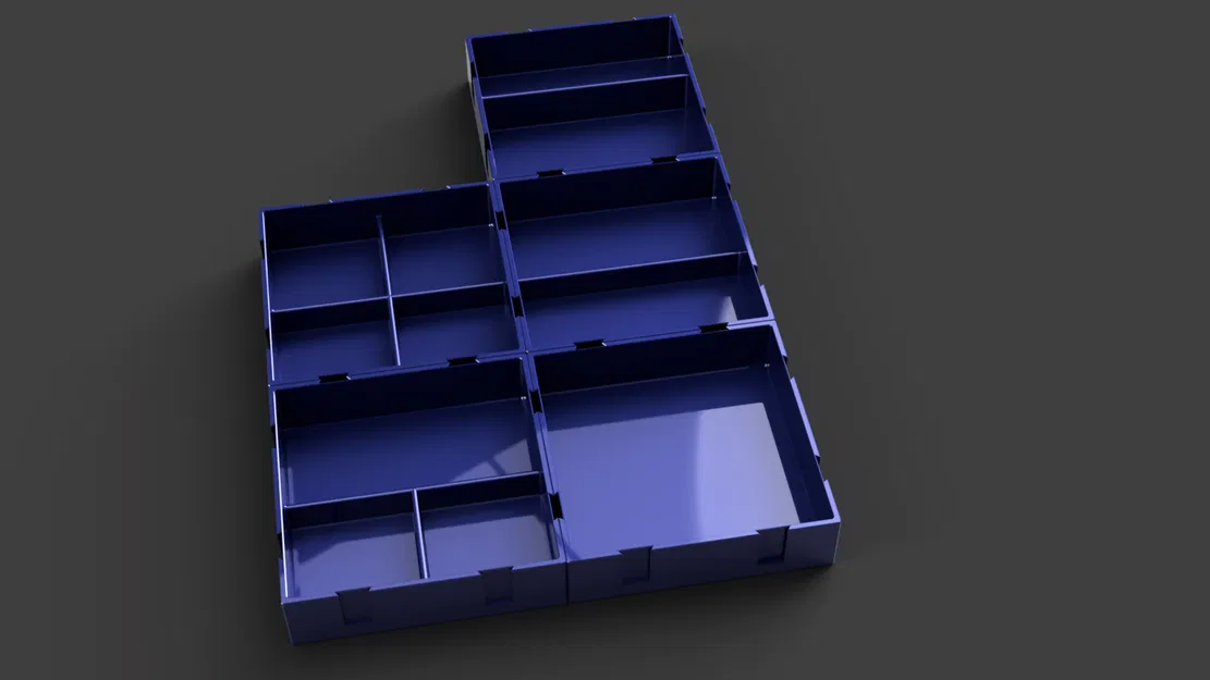 Khay Đựng Đồ Đa Năng / Hộp Tổ Chức Bàn Làm Việc 75mm - Image 4