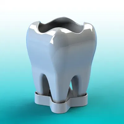 Lọ Hoa Hình Răng