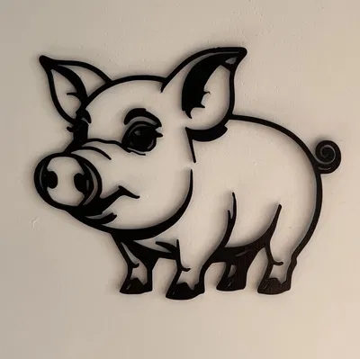 Tranh Treo Tường Hình Heo #1