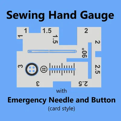 Thước Đo Đường May / Vải Vải Dáng Thẻ Bài Kèm Kim và Nút Khẩn Cấp