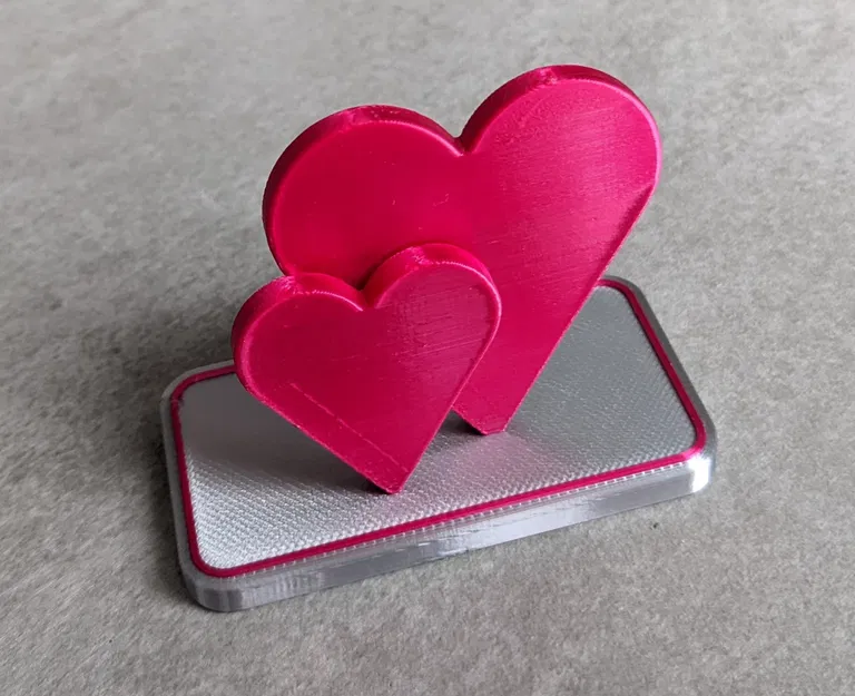 Chân Đế Đựng Ảnh/Thiệp - Hình Trái Tim - Image 1