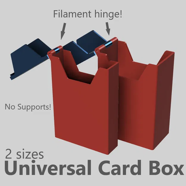 Hộp đựng bài kiêm bản lề 2 kích cỡ đa năng - Không cần support! - Image 1