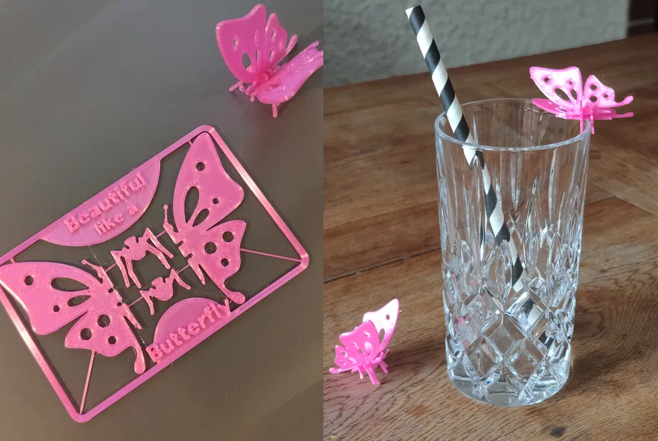 Thẻ Bướm Kit Card Kiểu Danh Thiếp - Image 1