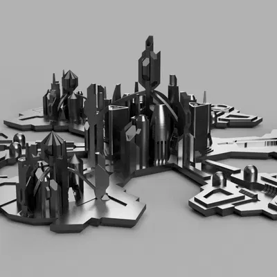 Mô hình Cổng không gian Atlantis (In dễ dàng, không cần hỗ trợ!)