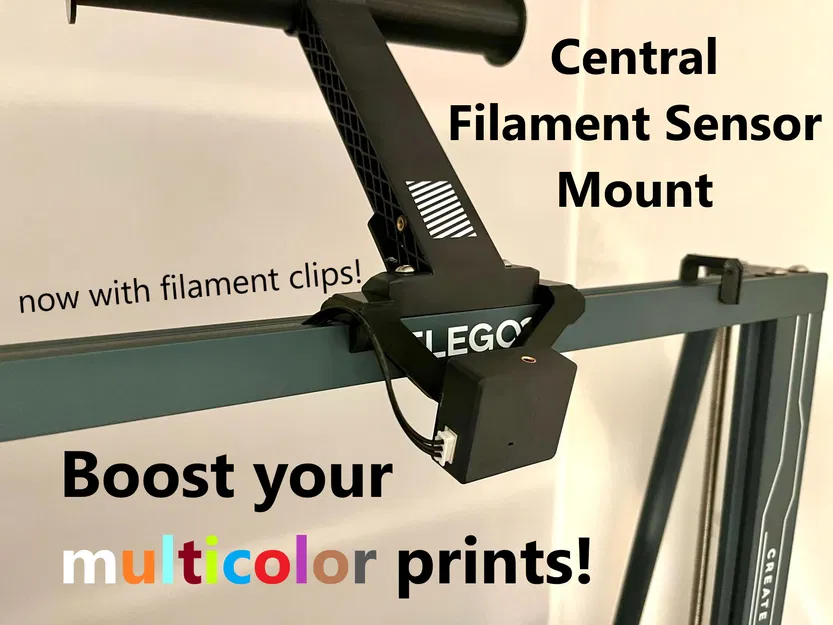Giá đỡ cảm biến dây filament trung tâm cho Elegoo Neptune 3/4 Pro Plus Max - Image 1