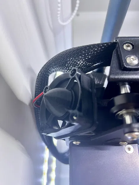 Clip'n'Cool: Đế gắn quạt 40mm không cần dụng cụ cho motor stepper trục X của Elegoo Neptune 3 và 4 Series - Image 3