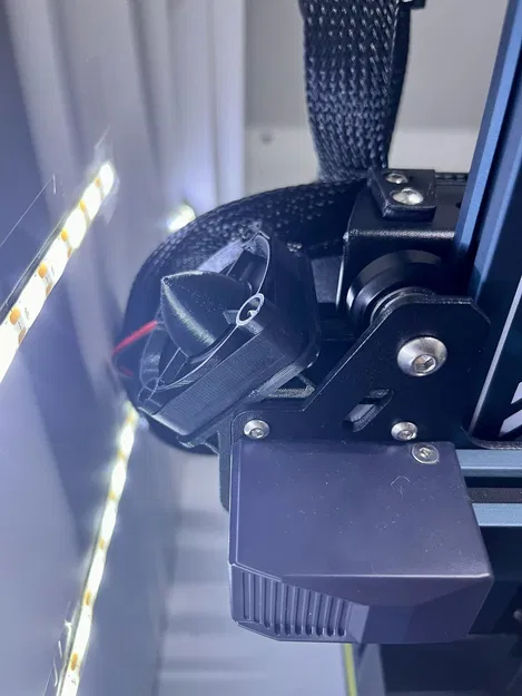 Clip'n'Cool: Đế gắn quạt 40mm không cần dụng cụ cho motor stepper trục X của Elegoo Neptune 3 và 4 Series - Image 4