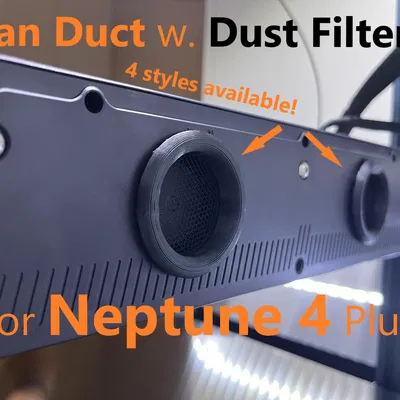 Ống quạt 4 kiểu có lọc bụi cho Elegoo Neptune 4 Plus