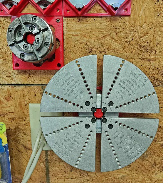 Giá Treo Tường Mâm Cặp Máy Tiện Gỗ - Trượt Vào/Ra - Image 1