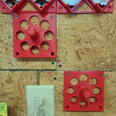 Giá Treo Tường Mâm Cặp Máy Tiện Gỗ - Trượt Vào/Ra