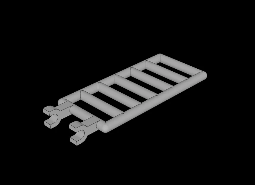 Thanh Lego Tương Thích (6020.dat) 7 x 3 Có Kẹp Đôi - Image 1