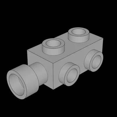 Gạch Lego Tương Thích (4595.dat) 1 x 2 x 0.667 có nẹp hai bên