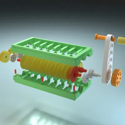 Máy xay giấy A4 in 3D hoàn chỉnh