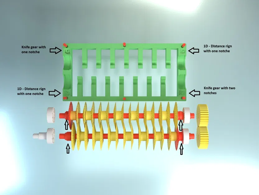 Máy xay giấy A4 in 3D hoàn chỉnh - Image 3