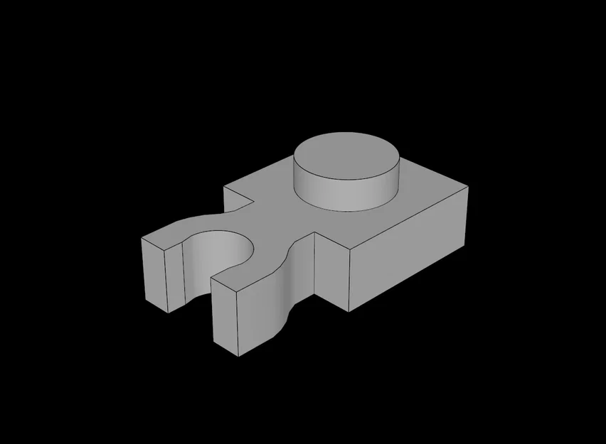 Tấm Lego Tương Thích (4085c.dat) 1 x 1 có Kẹp Dọc (Kẹp U Dày) - Image 1