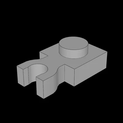Tấm Lego Tương Thích (4085c.dat) 1 x 1 có Kẹp Dọc (Kẹp U Dày)
