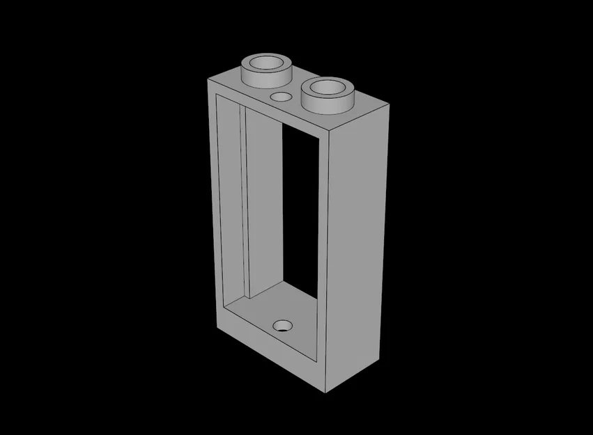 Cửa sổ Lego Tương thích (60593.dat) 1 x 2 x 3 Không có Ngưỡng - Image 1