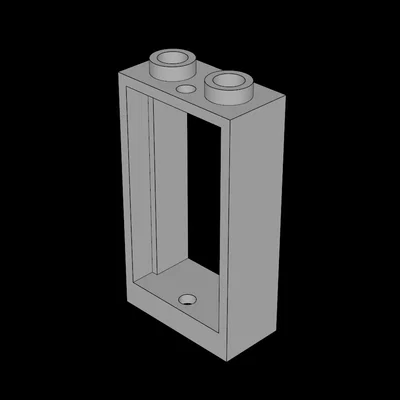 Cửa sổ Lego Tương thích (60593.dat) 1 x 2 x 3 Không có Ngưỡng