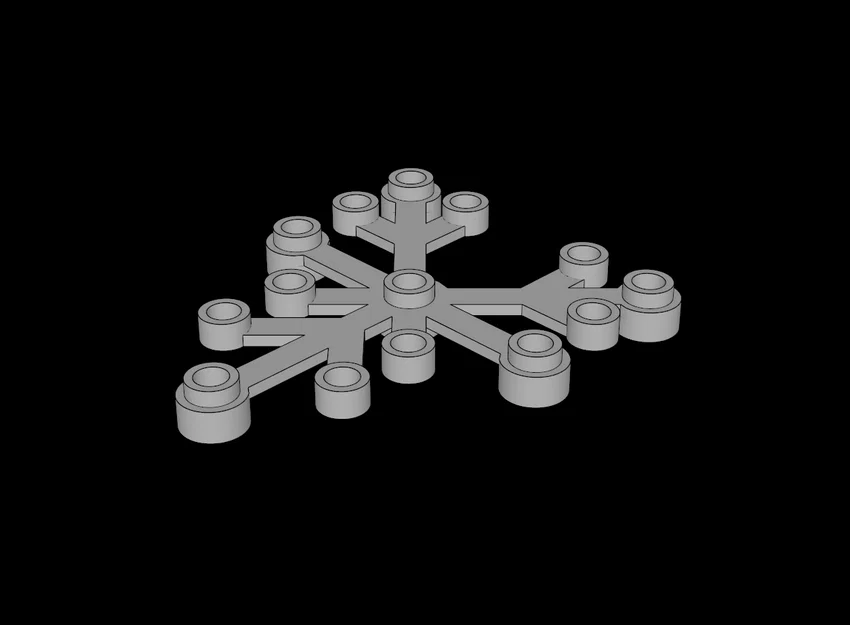 Lá cây Lego Tương thích (2417.dat) 6 x 5 - Image 1