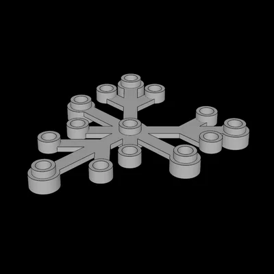 Lá cây Lego Tương thích (2417.dat) 6 x 5