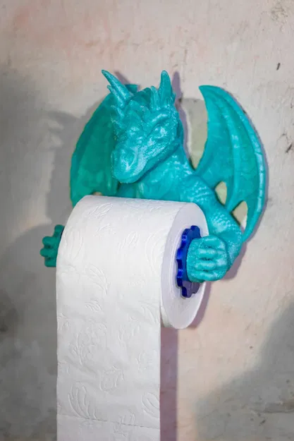 Giá đỡ Cuộn Giấy Vệ Sinh Hình Rồng (của Kimbolt) - Image 1