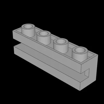 Gạch Lego Tương Thích (2653.dat) 1 x 4 có rãnh