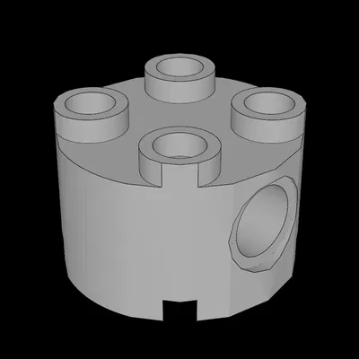 Gạch Lego Tương Thích (17485.dat) Tròn 2 x 2 có Lỗ Ghim