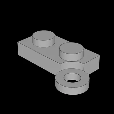 Khớp Nối Lego Tương Thích (2429.dat) Đế Tấm 1x4