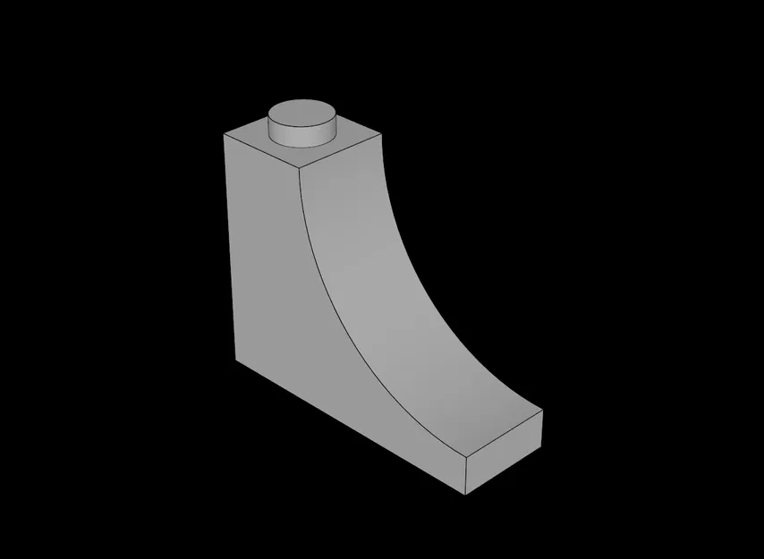 Vòm Lego Tương Thích (18653.dat) 1 x 3 x 2 Ngược - Image 1
